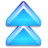 Action arrow blue double up Icon